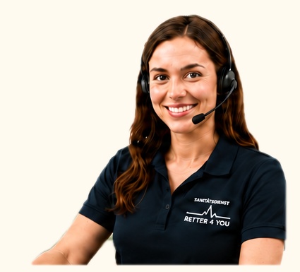 Telefonische Ansprechpartnerin von Retter4you mit Headset